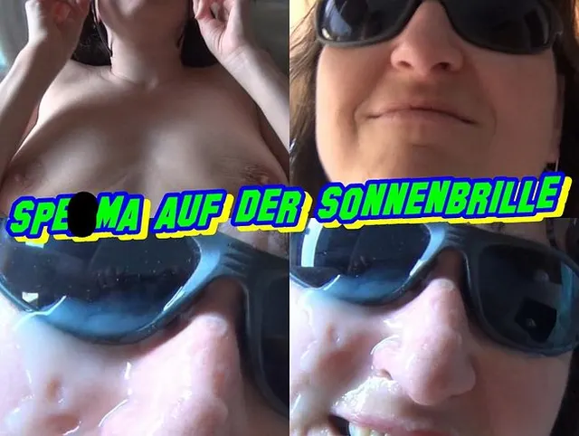 Sperma auf der Sonnenbrille