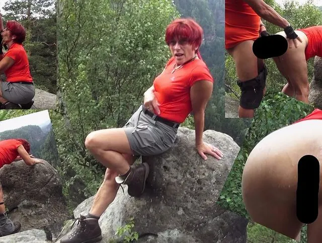 Auf dem Aussichtsfelsen gefickt