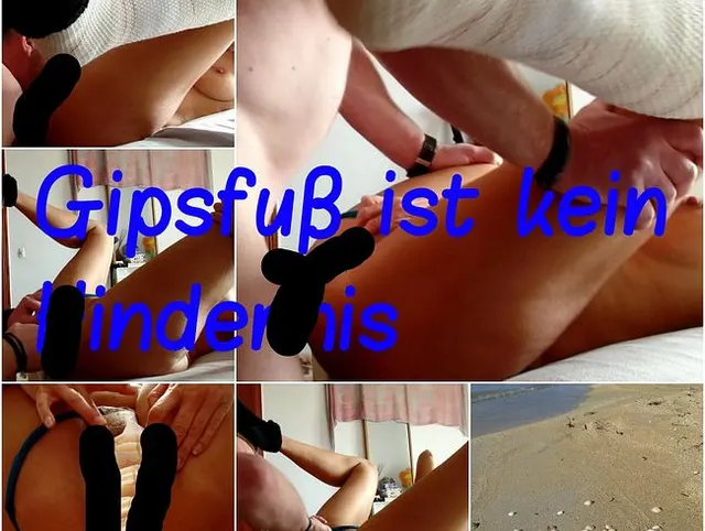 Gipsfuß ist kein Hindernis :)