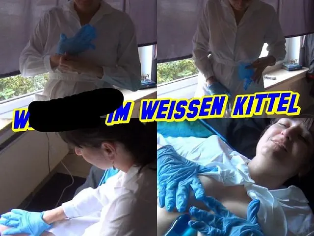 Wichsen im weissen Kittel