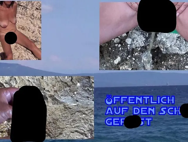 An der Adria, frech öffentlich auf den Schwanz gepisst