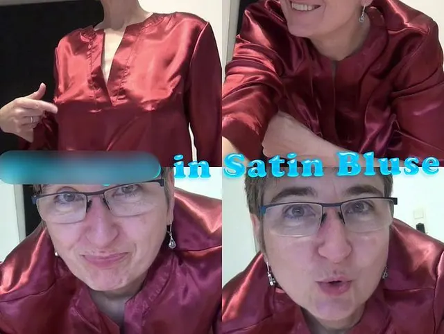 Blowjob in Satin Bluse