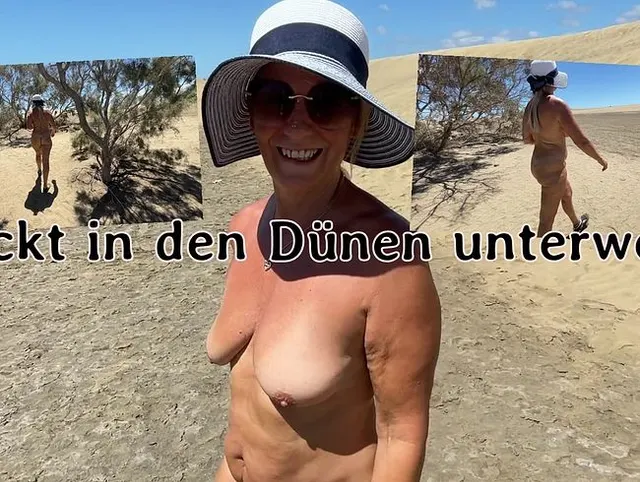 Nackt in den Dünen Unterwegs