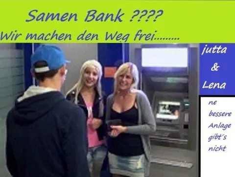 Mitten in der der Bank gefickt