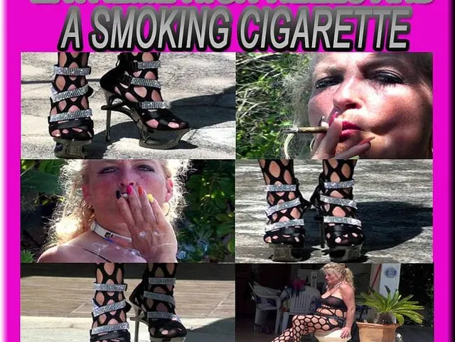 EXTREME HIGH-HEELS AND A SMOKING CIGARETTE