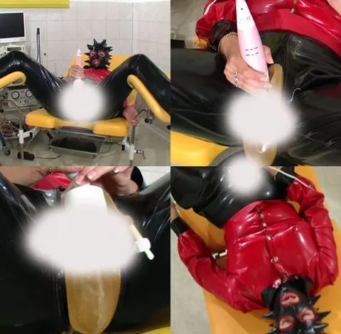 Latex Pisshose eingenässt und dazu Vibrator
