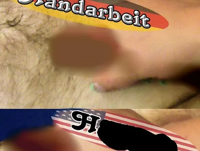 Abgewichst in Nahaufnahme