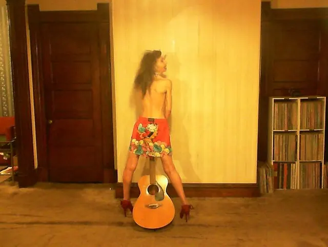 Getting Erotic With My Guitar In Silk Shorts