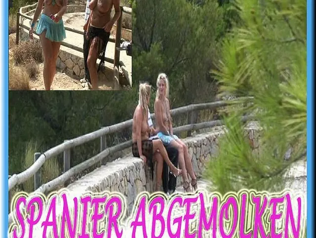 Spanier zu zweit abgemolken