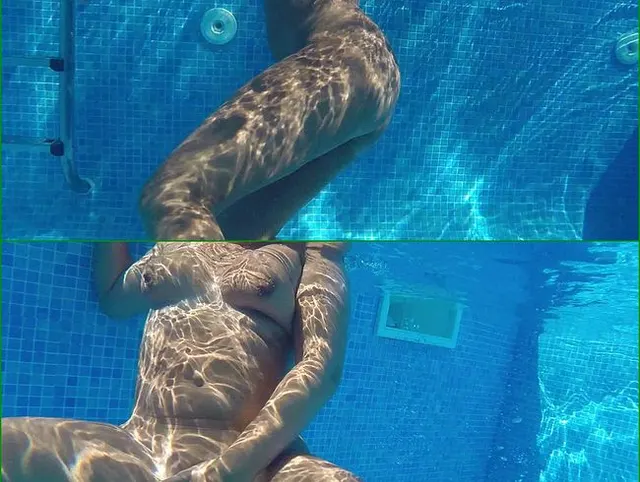 Nackt im Pool - Unter Wasser Kamera