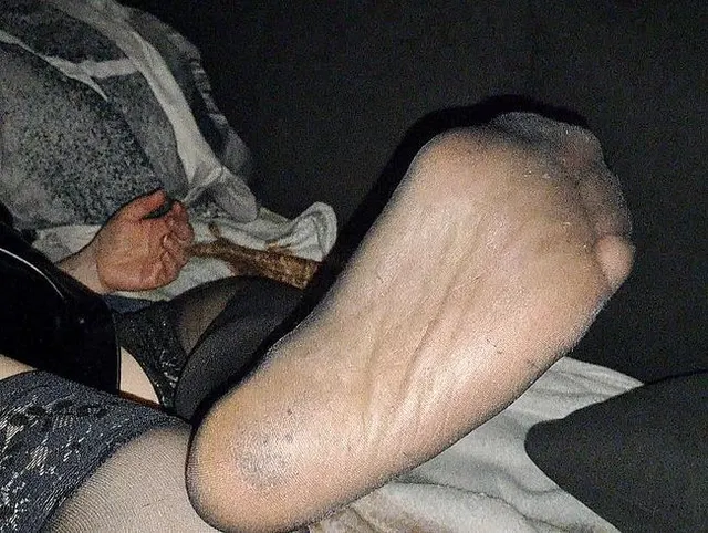 Fußsohlen in nylon- Strapse
