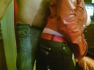 CUMSHOT in  meine LEDERHOSEN