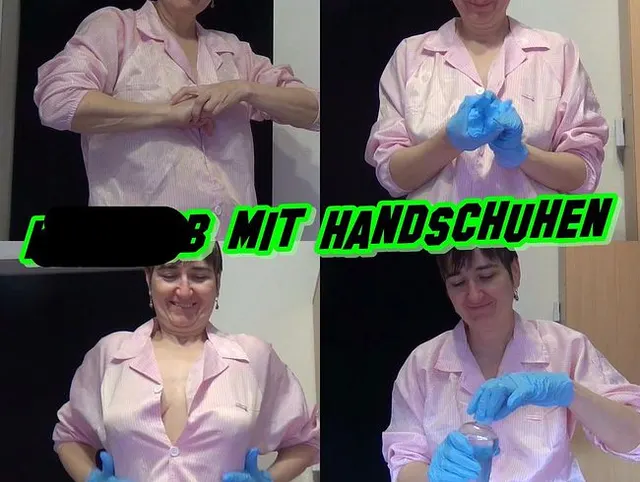 Handjob mit Handschuhen