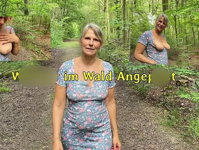Wichser im Wald Angepisst