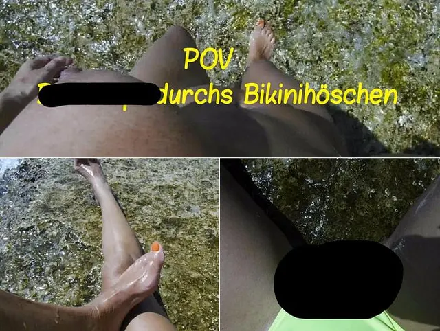 POV: Bissi Pipi durchs Bikinihöschen