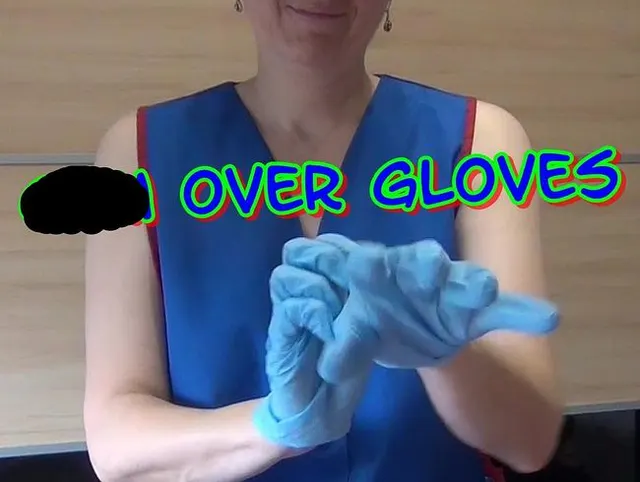 Cum over Gloves