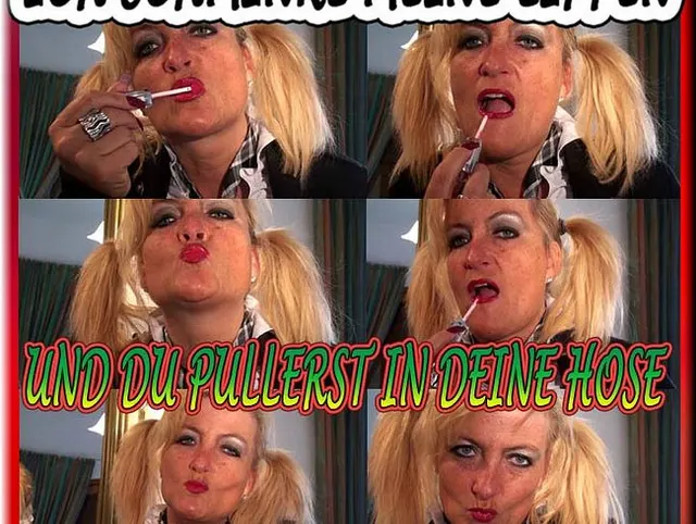 Ich schminke m. Lippen & du pullerst in die Hose