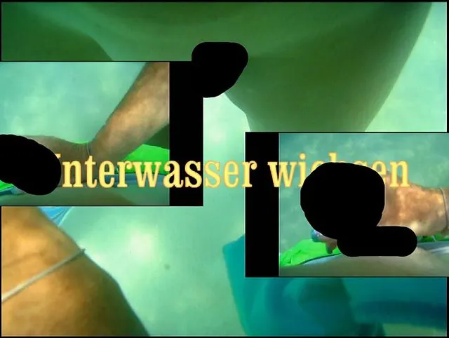 Unterwasser wichsen