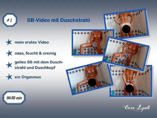 Muschidusche mit Duschstrahl