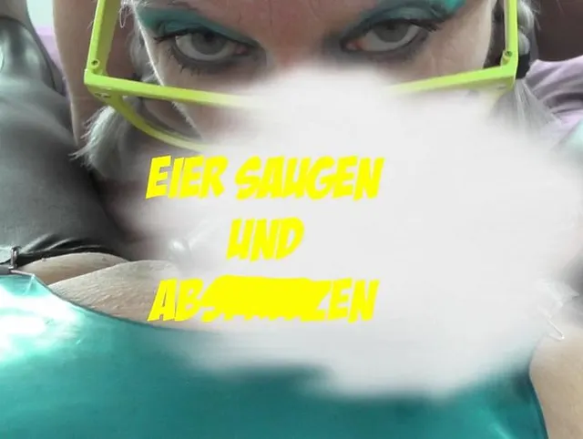 Eier saugen und abspritzen