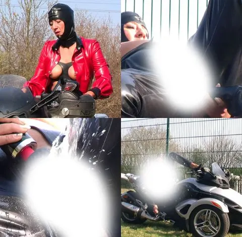 Anal Piss Bike Outside