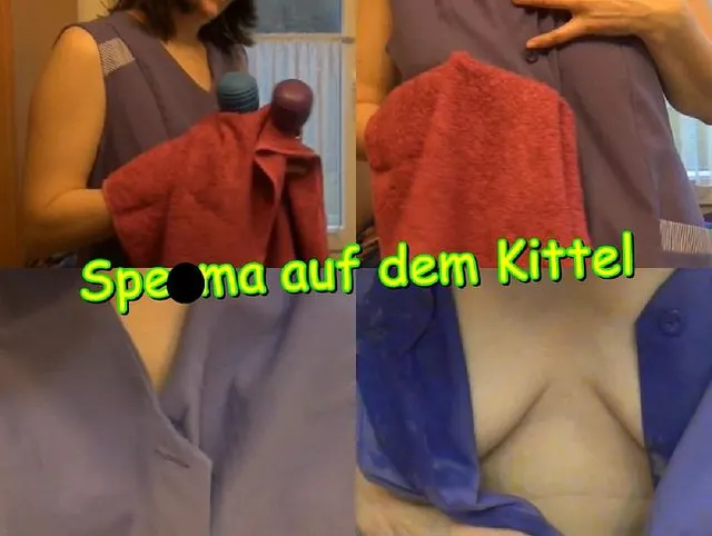 Sperma auf dem Kittel