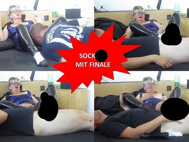 Sockjob für das Sklavenschwein