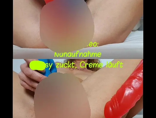 Handyvideo: Nahaufnahme, Pussy zuckt, Creme läuft