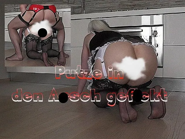 Putze in den Arsch gefickt