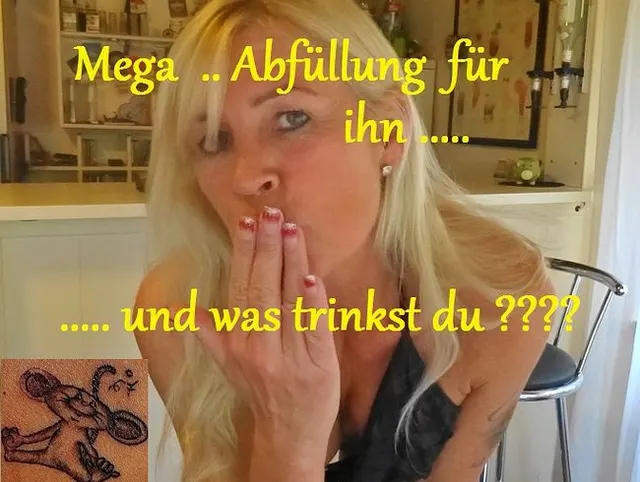 Mega Piss direkt ins Schluckmaul