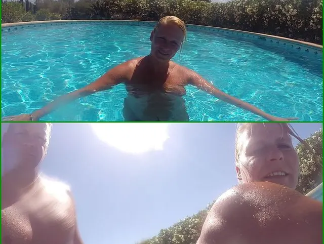 Unterwasser Fick im Hotelpool